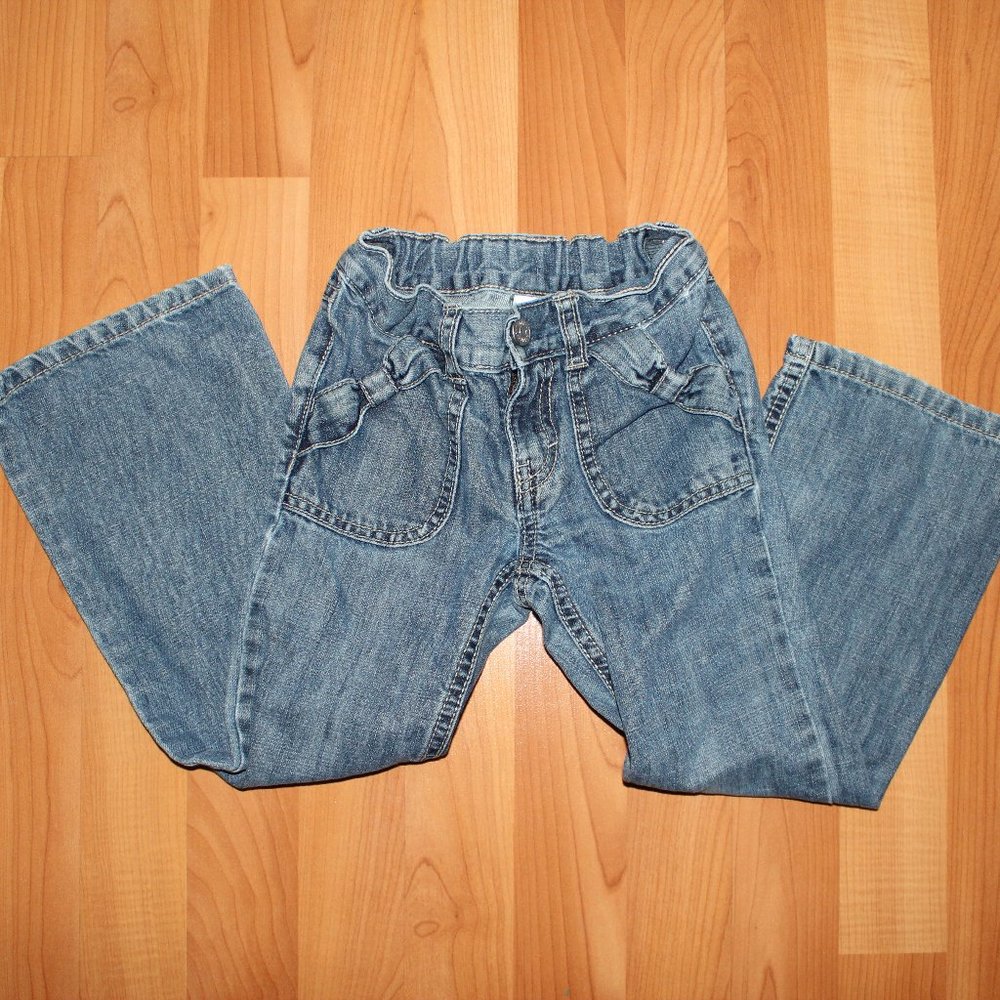 Gymboree 5T Blue Light Wash Boot Cut Jeans Puppy - Picture 2 of 12